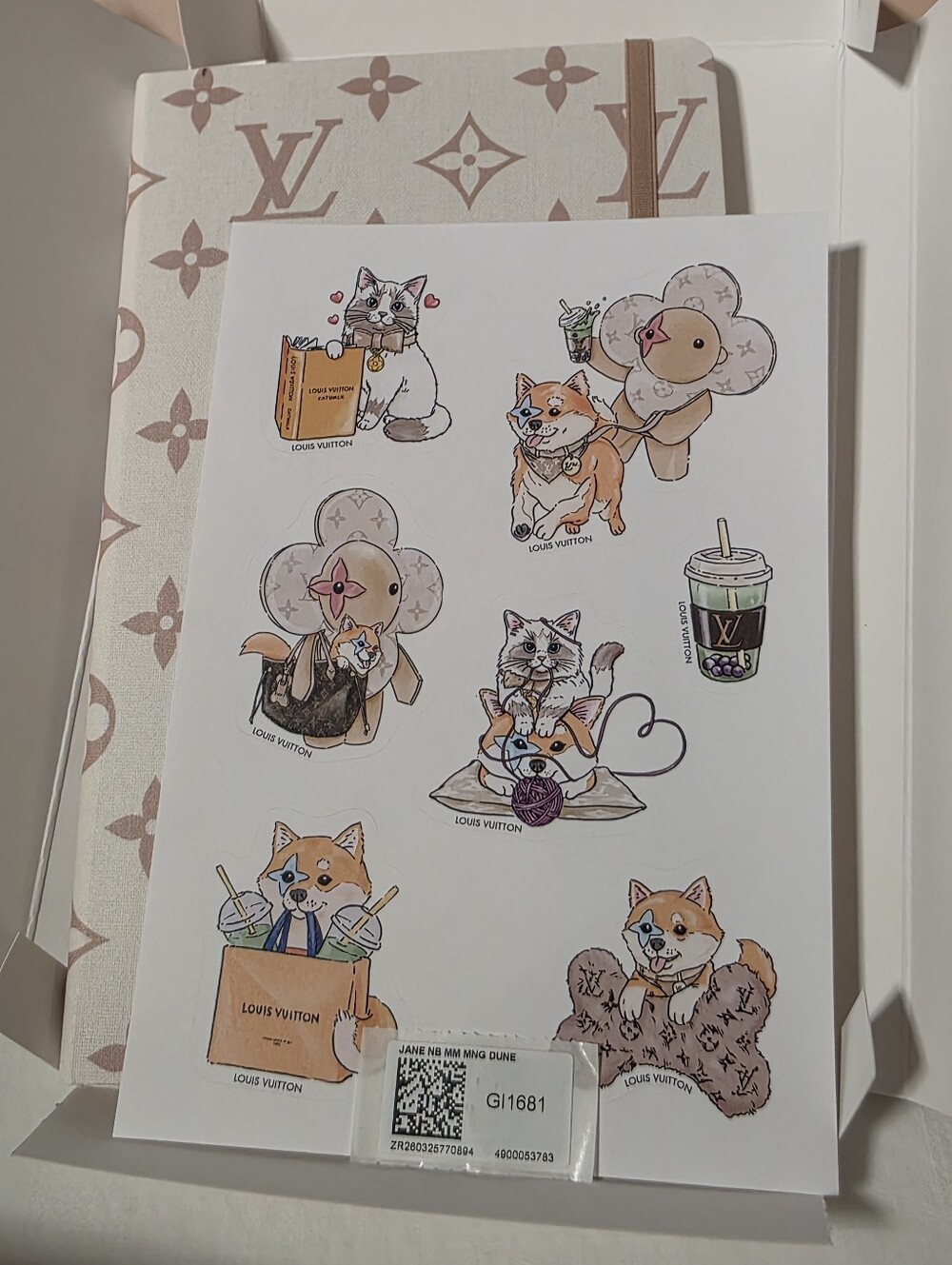 Louis Vuitton Monogram Dune Jane Noteboom With Sticker Set - Picture 6 of 7